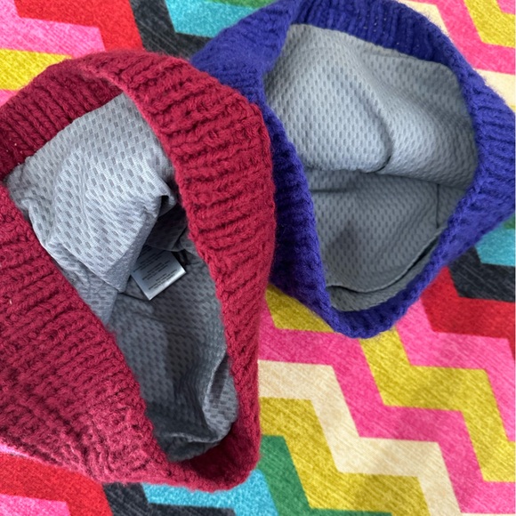 (2) Under Armour Stria Beanie Purple Pink Mesh Lining Cozy Warm - Picture 8 of 11